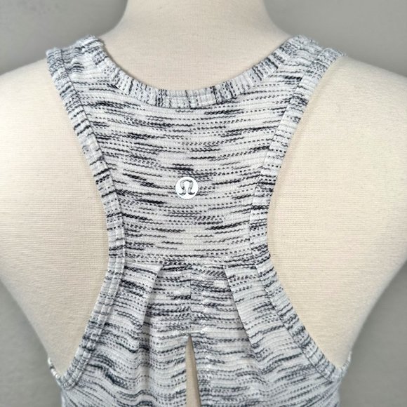 Lululemon Salute the Sun Tank Tiger Space Dye Black White - Picture 5 of 8